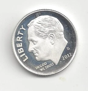 2012 S Silber PP Roosevelt Dime - 90% Silber - Bild 1 von 2
