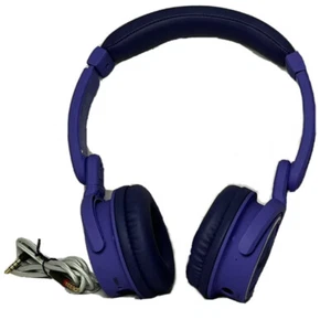 Purple 💜 Poss h233 headphones Bluetooth Doesn’t Work Wired Works Great - Picture 1 of 3