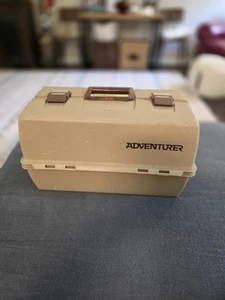 Vintage 1999 Flambeau Adventurer Tackle Box With Vintage Lures - Picture 1 of 8