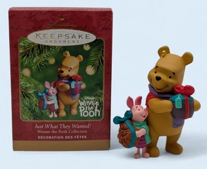 Winnie The Pooh & Piglet Just What They Wanted 2001 Hallmark Christmas Ornament - Picture 1 of 3