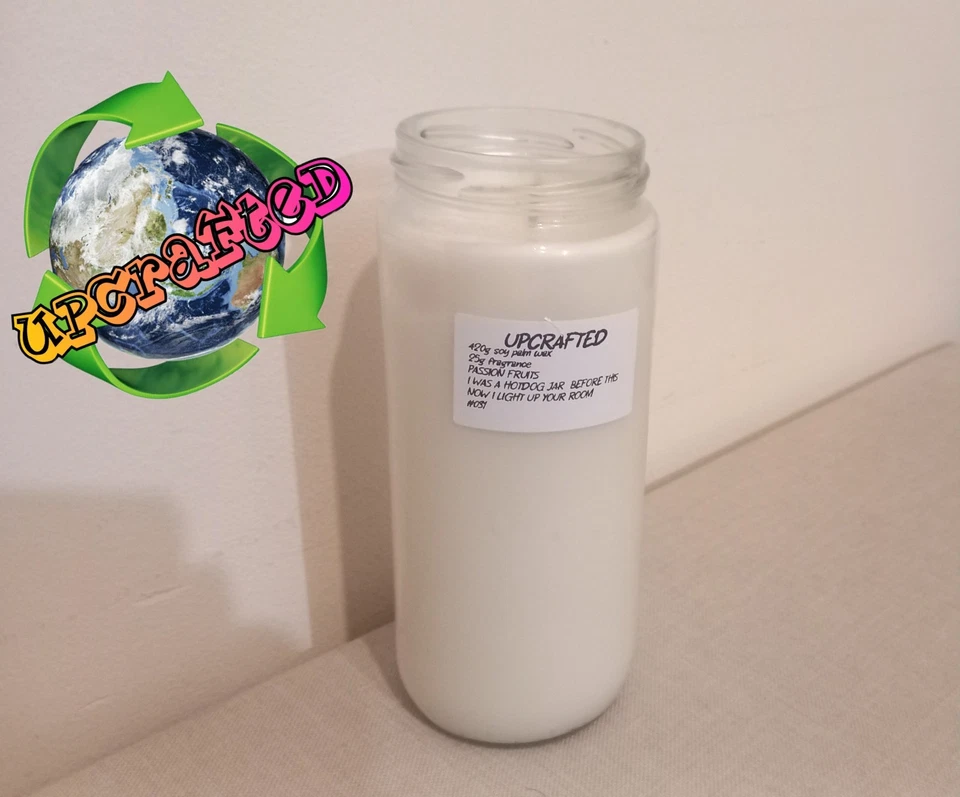 420g Passion Fruit Scented Eco Candle Highly Scented Soy Wax Jar Candle #031 - Image 1 of 1