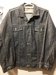 Guess Vintage 1990s Denim Jacket Jean Medium Black Made In USA - Bild 1 von 8