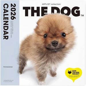 2026 Wall Calendar THE DOG Pomeranian ARTLIST Collection from Japan - Picture 1 of 5