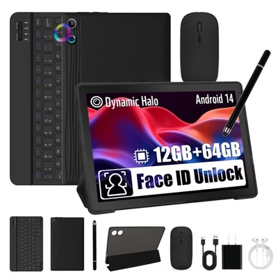 Tablet 10.1 Zoll Android 15 mit 20(3+17)GB RAM 64GB ROM Bluetooth Dual Kamera - Bild 1 von 4