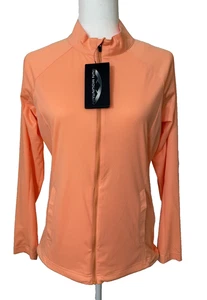 Women’s Sun Mountain Zephyr LS Jacket Sz S Cantaloupe - Picture 1 of 9