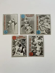 1970 Topps Baseball - AL und NL Playoffs Lot of (5) cards. - Bild 1 von 2