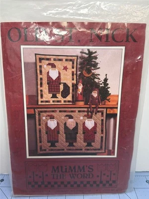 DEBBIE MUMM - MUMM'S THE WORD - Quilt Pattern - OLD ST. NICK - 31" x 22" - Image 1 of 2
