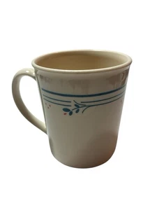 Vintage Corning Kaffee/Teetasse geblümt hellblau/rosa - Bild 1 von 7