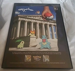 Pokémon Gold Silber Game Boy Color Print Werbung Gerahmt 2000 8,5X11 - Bild 1 von 1