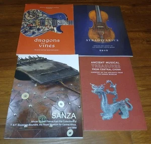 Lot of 4 Musical Instrument Museum Books Sanza African Thumb Pianos Stradivarius - Picture 1 of 4