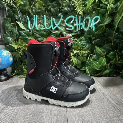 Botas de snowboard DC Scout BOA 2022 con cordones suaves flexibles jóvenes 6/mujeres 7,5 Foto 1 de 4