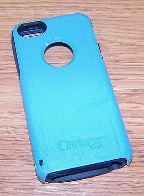 Genuine OtterBox Defender Series Blue Fitted Rubber Phone Case For iPhone 5 READ - Image 1 of 4