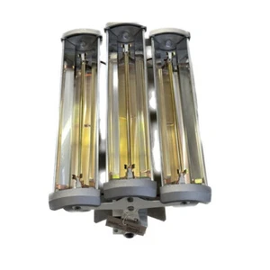 Chauffage infrarouge 4500W court blanc 450x300x170mm 230-400V reflecteur argent - Foto 1 di 3