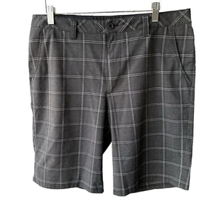 Travis Mathew Shorts grau schwarz kariert Taschen Freizeit adrett Golf aktiv Herren 34 - Bild 1 von 7