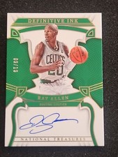 2022-23 Panini National Treasures Ray Allen Definitive Ink Auto /10