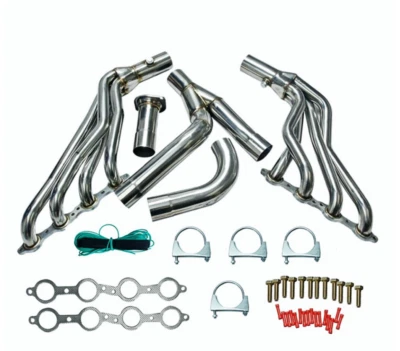 Fit 99-06 Chevy GMC Sierra Silverado1500 GMT800 Headers Exhaust Manifold +Y Pipe Foto 1 de 4