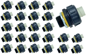 25 x AFC 1/2" Non-Metallic Liquid-Tight Straight Connector, For Arlington NMLT50 - Picture 1 of 6