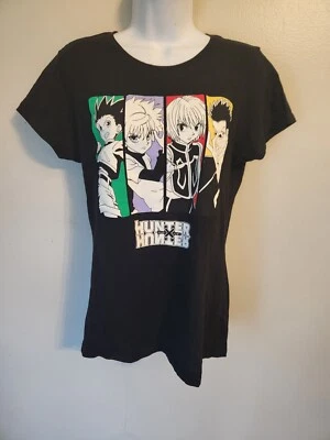 Hunter X Hunter Anime Graphic T Shirt Woman’s Large Front and Back Graphic - Image 1 of 3