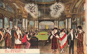 Tarjeta postal de mesa Souvenir De Monte - Carlo/Spéllug Autour de la Roulette - Imagen 1 de 2