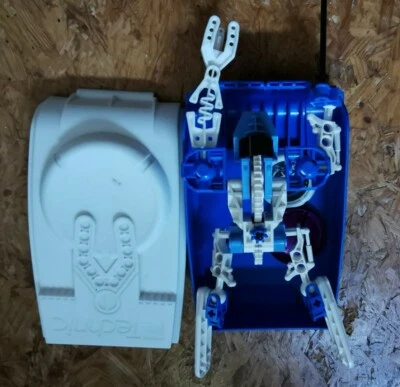 Retro Lego Technic Slider Figur Hero Factory Bionicle Actionfigur mit Case - Bild 1 von 3