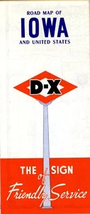 1952 D-X Road Map: Iowa NOS - Picture 1 of 1