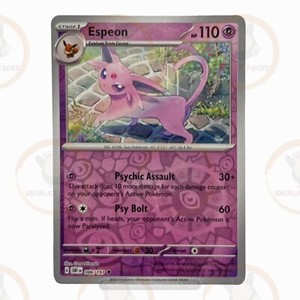 Pokemon TCG Espeon 086/197 Obsidian Flames Reverse Holo Uncommon - NM