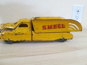 VINTAGE 1950'S BUDDY L SHELL OIL Delivery Truck, PRESSED STEEL - Picture 1 of 6