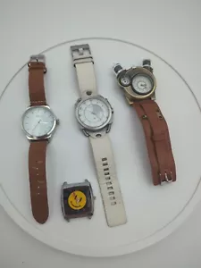 Men's Watch Diesel White Leather,Tesla Steampunk Leather, Breda Analog Leather - Picture 1 of 17