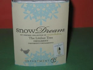 DEPARTMENT 56 SNOWDREAM THE LITTLEST TREE ORNAMENT 4045809 NEU IM KARTON - Bild 1 von 5