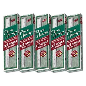 Pure Hemp Classic King Size (110mm) Pre-Rolled Spiral Paper (5 Pack - 30 Total) - Picture 1 of 5