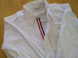 NWOT Thom Browne White Oxford Cloth Button Down Grosgrain TB1 14.5-32  MSRP $425 - Picture 1 of 5