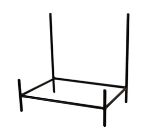 Iron Rectangular Bowl Stand- 12 Inches H x 11.75 Inches W x 8 Inches D - Picture 1 of 4