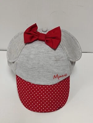 Boné de beisebol juvenil orelhas de Minnie Mouse chapéu bolinhas crianças meninas Walt Disney World - Imagem 1 de 4