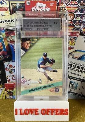 1994 SPORTFLICS 2000 ALEX RODRIGUEZ ROOKIE / TRADED CGS 10 GEM MINT C STORE READ - Image 1 of 4