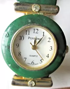 VINTAGE DAMEN PERSONA QUARTZ, FUNKTIONIEREND, NEUE AKKU, 23 MM HÜLLE, 12 MM BAND, GEBRAUCHT - Bild 1 von 4