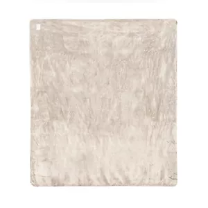 Coperta matrimoniale 200x240 cm panna Flannel bianco - Foto 1 di 4