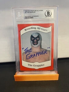 1983 WRESTLING ALL STARS - THE GRAPPLER - SIGNED ROOKIE CARD AUTO 10 BECKETT COA - Picture 1 of 2