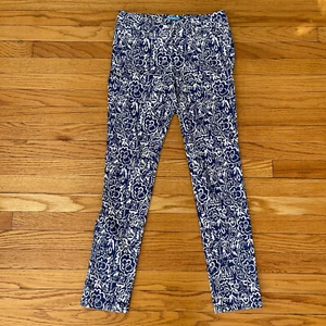 J. McLaughline Blumen Jeans Größe 4 Stretch Mid Rise Schrittlänge 29" Taille 29" - Bild 1 von 11