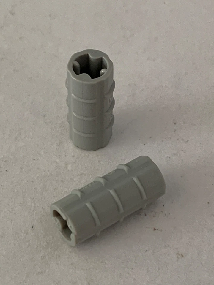 LEGO Parts 6538b (2pcs) Technic, Axle Connector 2L Ridged - Image 1 of 1