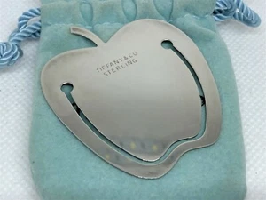 Vintage Auth TIFFANY & CO. Apple Money Clip Sterling Silver 925 w Dust Bag - Picture 1 of 6