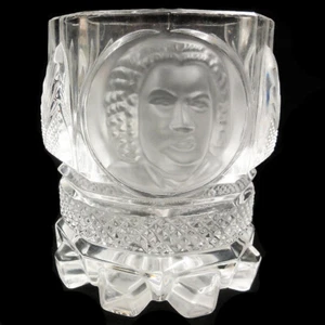 BERLIN DESIGN Old Masters of Music Rocks Glass 4.5" Bach NEW NEVER USED - Picture 1 of 5