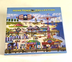 Rompecabezas Down by the Boardwalk BLIMP Fair Fun 18" x 26" Hometown Collection 1000 piezas - Imagen 1 de 5
