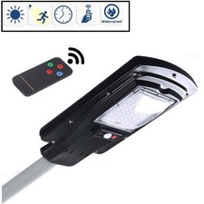 LAMPIONE STRADALE AD ENERGIA SOLARE FARO FARETTO A LED FOTOVOLTAICO LUCE LED MS