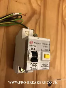 BILL 16A 30MA 3T161R TIPO 3 M9 2 POLOS RCD RCCB 240V EATON MEM - Imagen 1 de 5