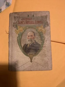 1908 Antique Victorian HB Book Jewels From James Russell Lowell Religious - Imagen 1 de 7