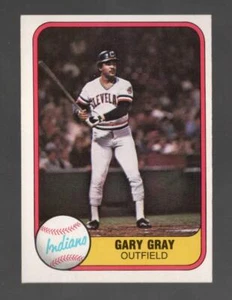 1981 Fleer Gary Gray Cleveland Indians #402 Near Mint or Better - Picture 1 of 2
