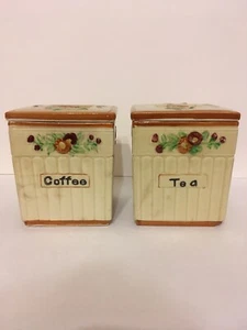 RARE ~ Vintage Japanese ~ Coffee and Tea Canister Set - Picture 1 of 9