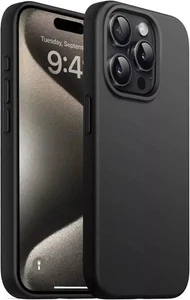 Migliore per Apple iPhone 16 15 14 13 Pro Plus Max Custodia, Cover Telefono Gel Nero Opaco - Foto 1 di 8