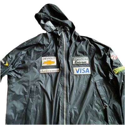 Equipo de esquí de EE. UU. Spyder Pro Gear Poncho de lluvia Patrocinador Parches Chaqueta Abrigo Adulto S/M Foto 1 de 4