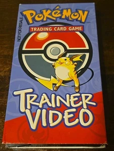 Rare Vintage Pokemon Trading Card 'Game Trainer Video' VHS Tape - Nintendo Games - Picture 1 of 6